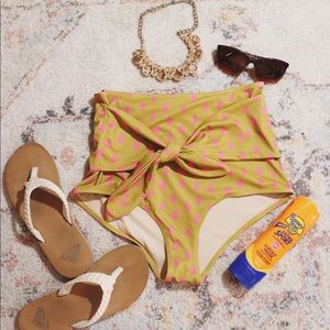 Kortni Jeane Polka Dot swim bottoms